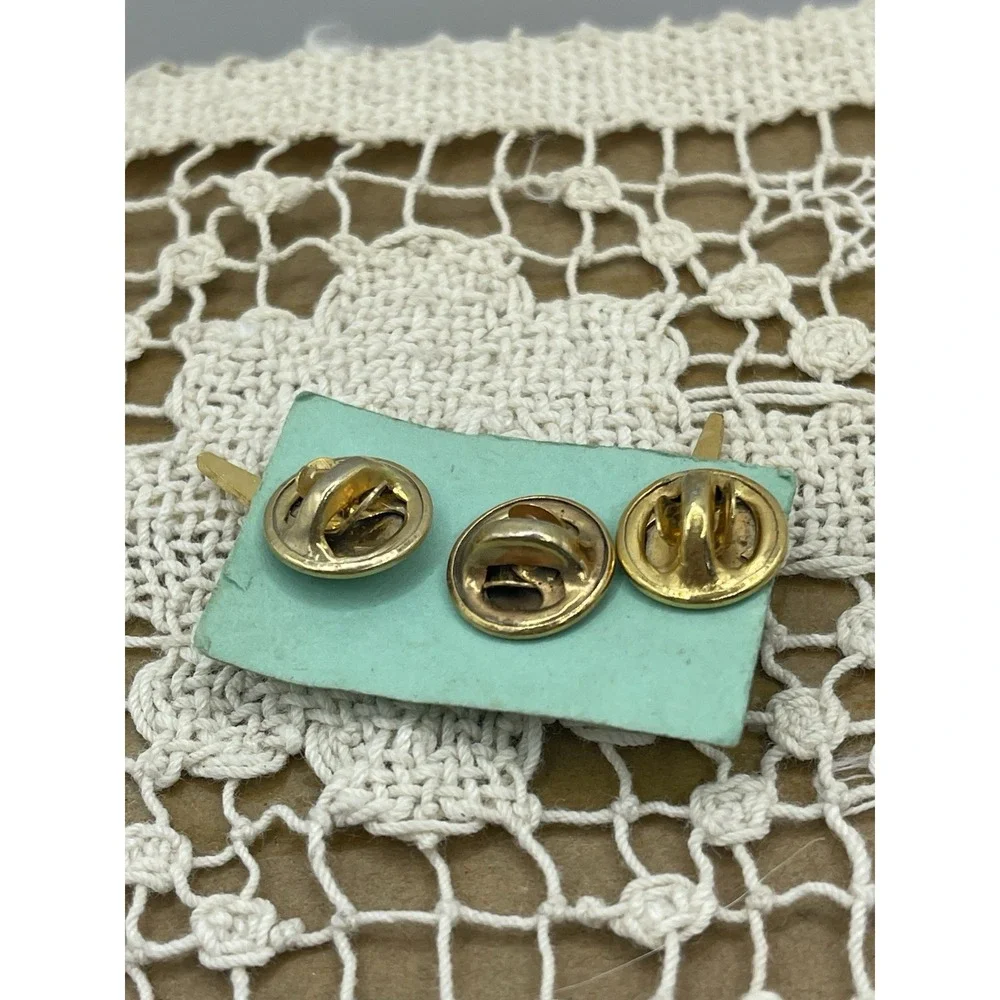 Vintage 1969 &1971 UAW United Auto Workers Check Mark Union Gold Tone Lapel Pin
